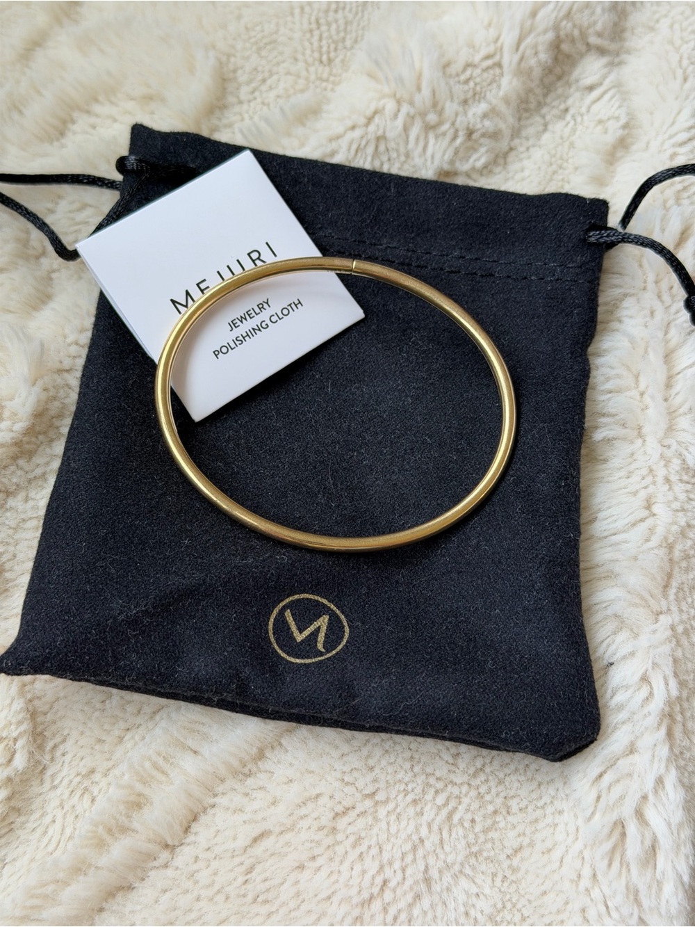 Mejuri 14k Gold Bold Flexi Bangle